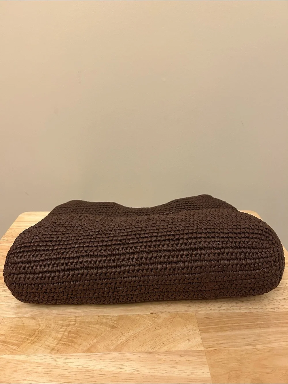 Coach Brown Woven Logo Hobo Bag